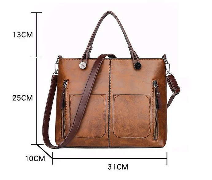 Fashionable women's everyday tote bag in brown, a durable and versatile accessory for chic daily use.