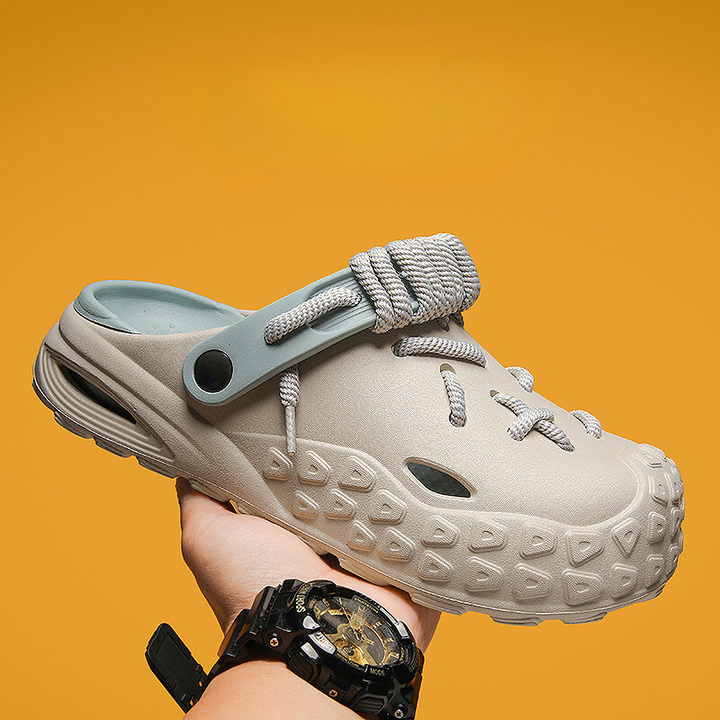 Echo Laced Clogs, water-friendly women's footwear. Perfect for beach or poolside.