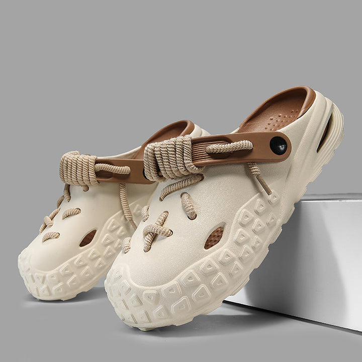 Stylish women's clogs, Echo Laced design. Comfortable everyday casual footwear.