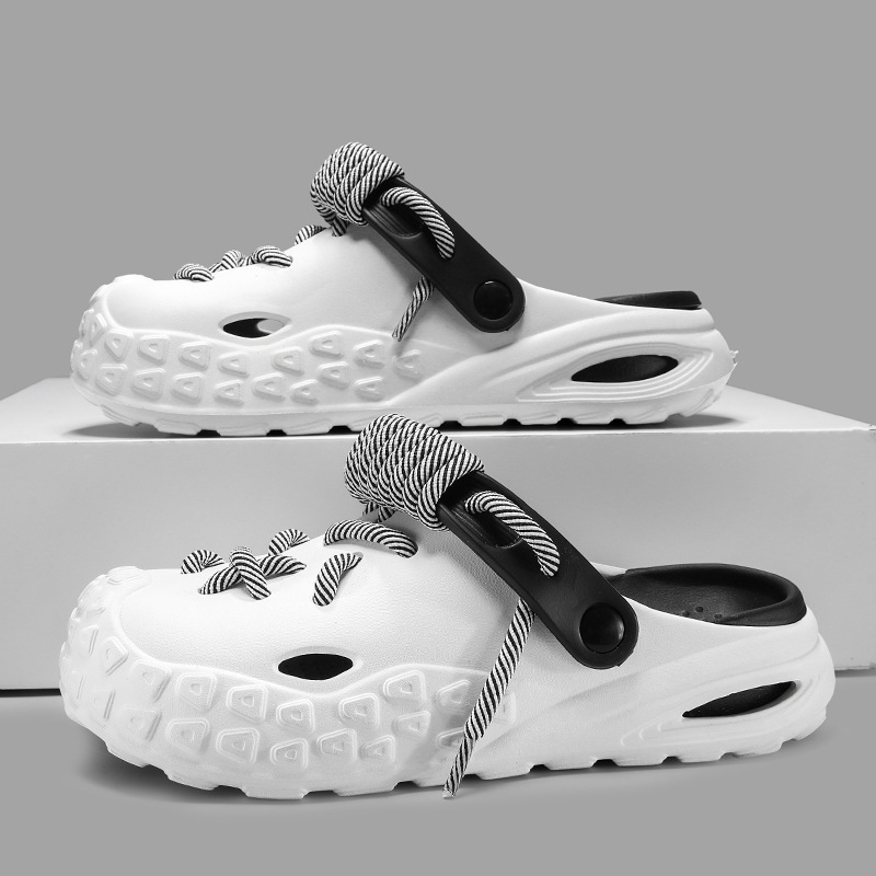 Comfortable women's summer sandals: Echo Laced Clogs, water-friendly & stylish.