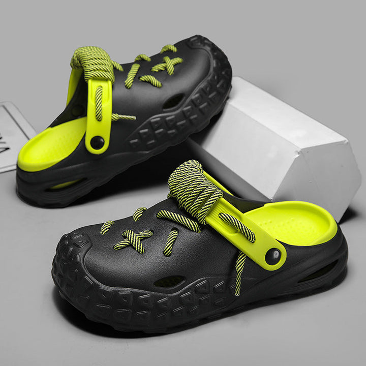 Breathable summer sandals: Women's Echo Laced Clogs. Water-friendly & adjustable.