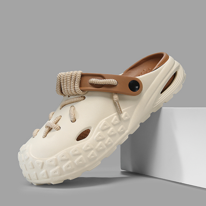 Echo Laced Slides for women, ultimate comfort & adjustable fit. Perfect casual shoes.