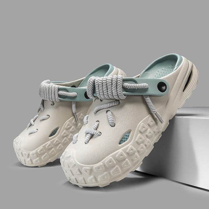 Adjustable women's Echo Laced Slides, ideal for water-friendly & breathable comfort.