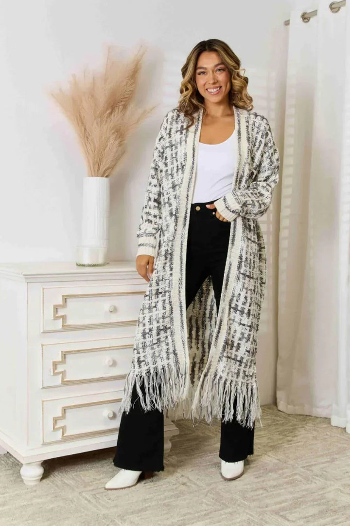 Comfort chic women's colored cardigan, a versatile long sleeve top for fall fashion & spring outfits.