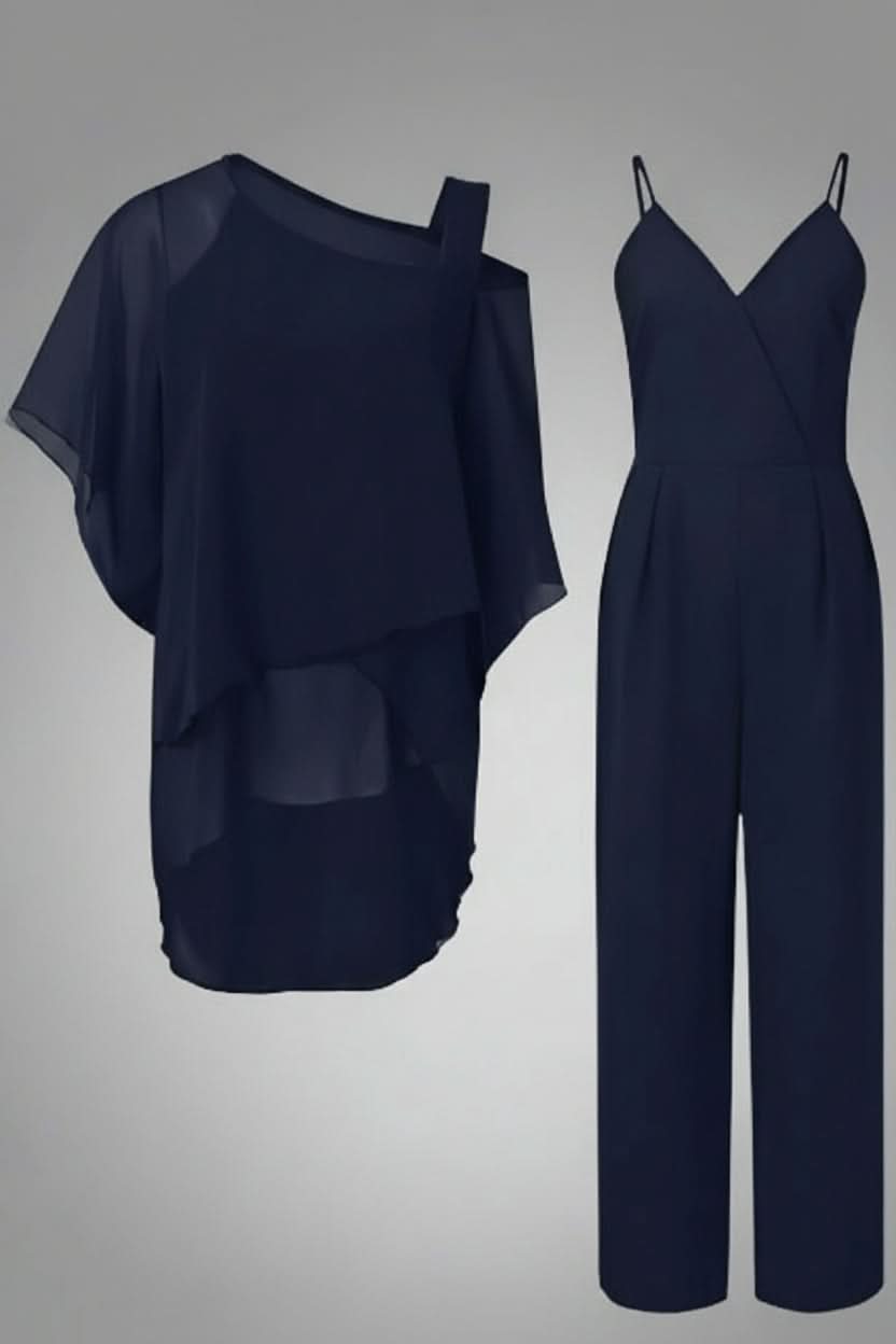 Fashionable women's two-piece set, designed for casual elegant comfort and easy day to night transitions.