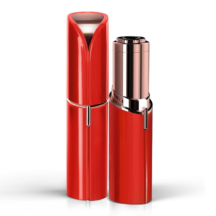 Portable electric facial hair remover for women, ideal for sensitive skin and travel