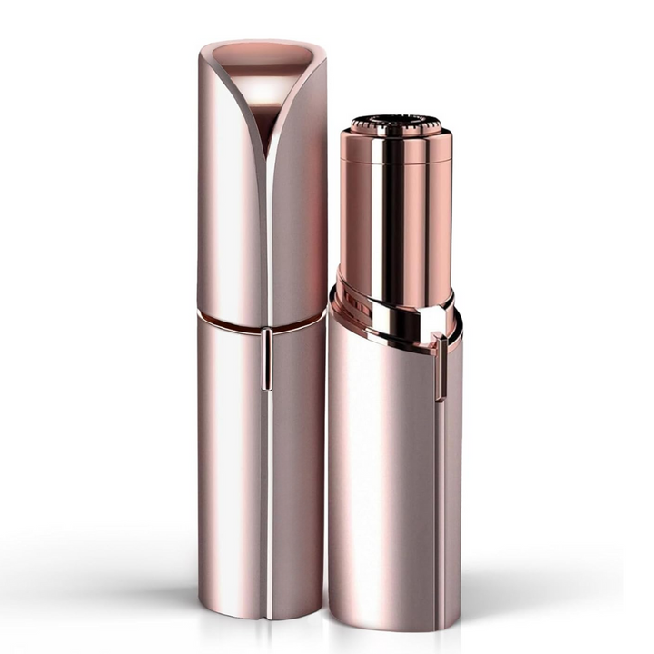 Women's electric facial hair trimmer for smooth, peach fuzz-free skin. Gentle & effective hair removal.