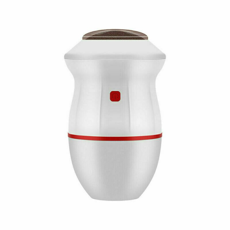 Rechargeable electric foot scrubber for women. Achieve smooth, soft heels; perfect personal care & home spa pedicure.