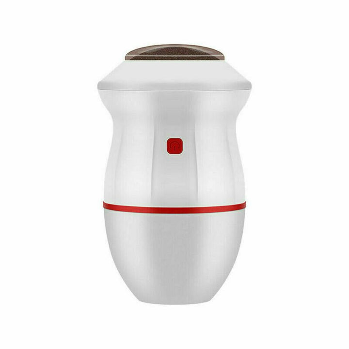 Rechargeable electric foot scrubber for women. Achieve smooth, soft heels; perfect personal care & home spa pedicure.