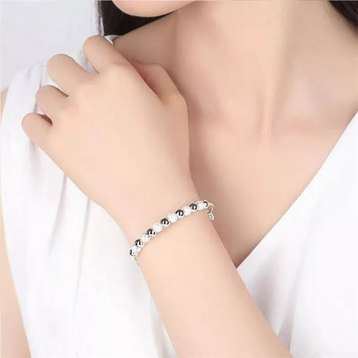 Women's elegant 925 silver party bracelet with a luxurious sparkling charm, perfect for special occasions.
