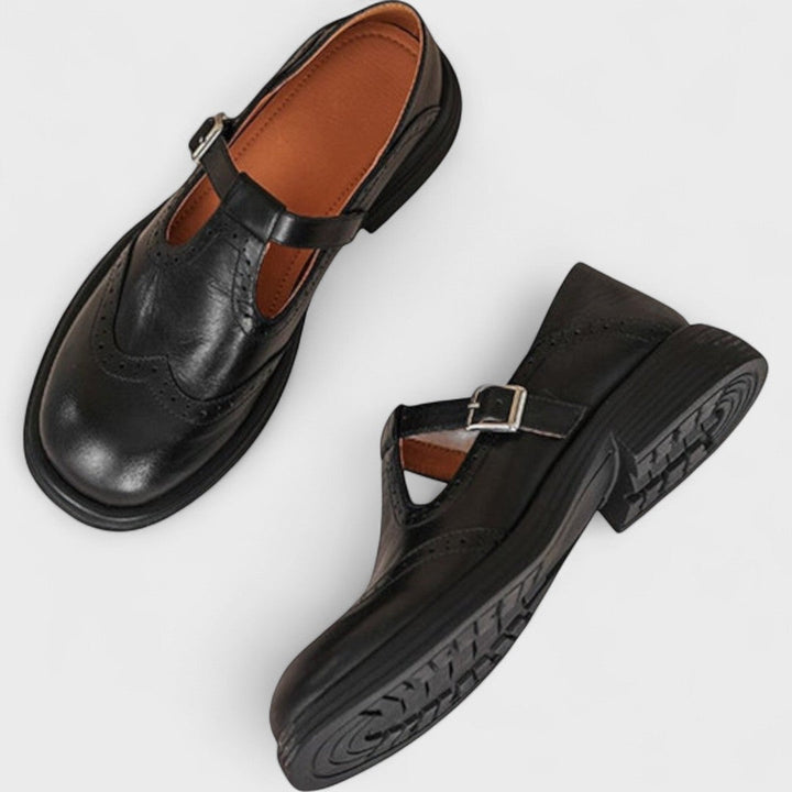 Comfortable women's Mary Jane slip-on shoes with orthopedic support, ideal for all-day wear.