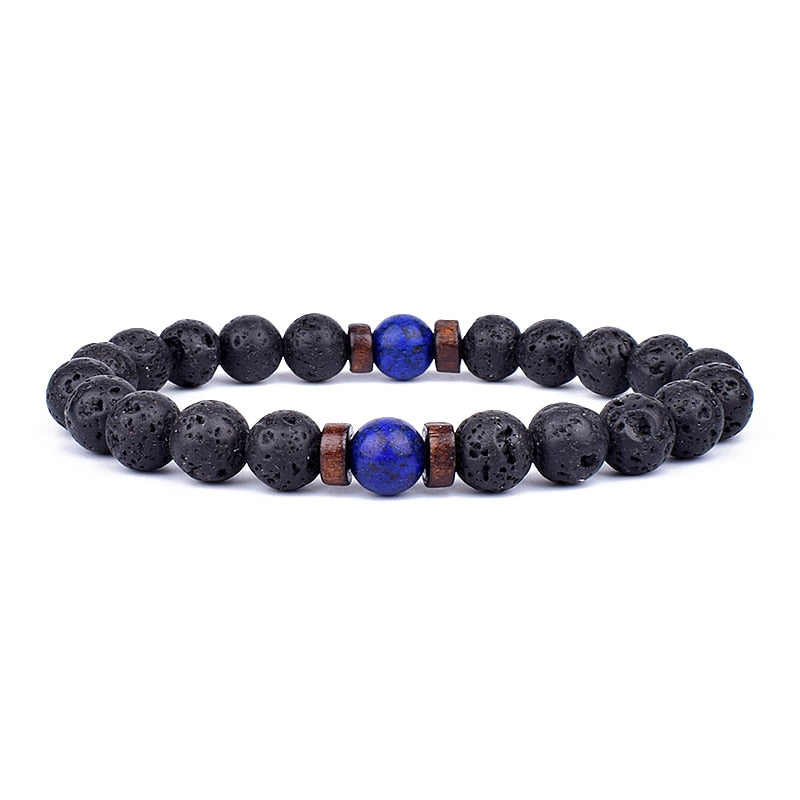 Stylish elegant stone bracelet, a black natural gemstone accessory perfect for any women's outfit.