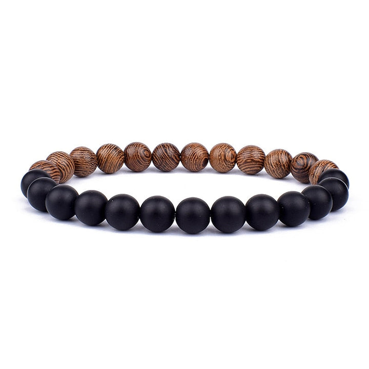 Natural blue stone bracelet for women, a versatile and elegant fashion accessory with silver accents.