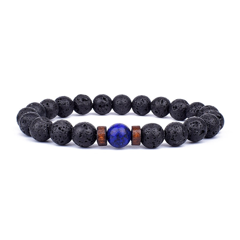 Natural blue gemstone bracelet for women, a stylish and elegant fashion accessory with timeless charm.
