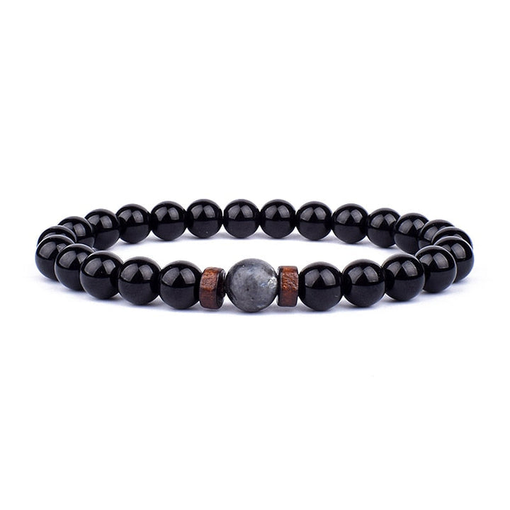 Elegant women's blue stone bracelet, a versatile natural gemstone accessory, ideal for a fashion statement.