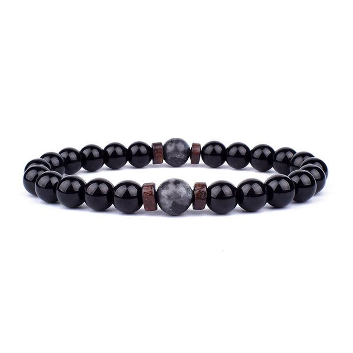 Women's elegant gemstone bracelet, a black stone accessory for a sophisticated and versatile look.