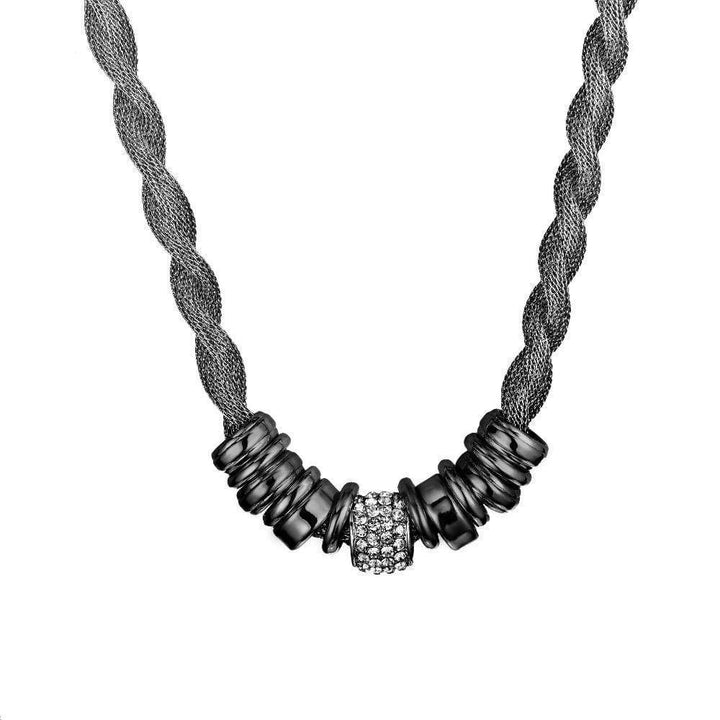 Elegant braided necklace for women, a timeless fashion jewelry piece for versatile styling.