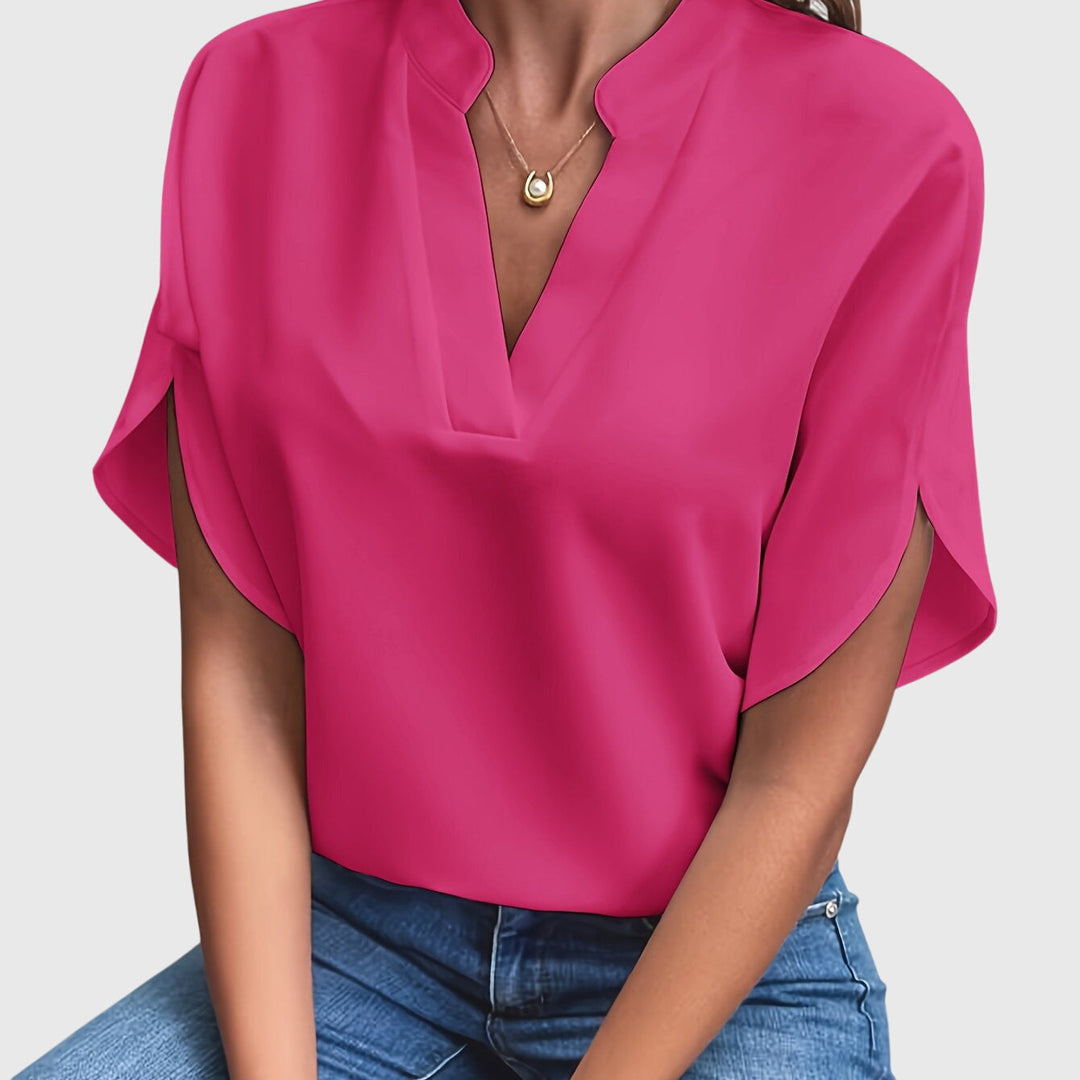 Women's elegant chic blouse, a versatile fashion top designed for office, casual, and formal styles.