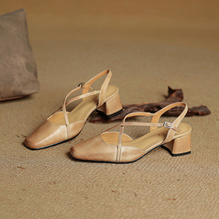 Women's comfortable block heels. Elegant closed toe pumps designed for confidence & all-day wear.