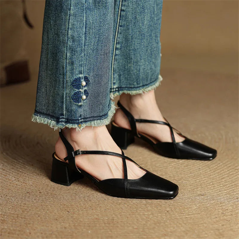 Elegant closed toe pumps for women. Stable block heel design ensures comfort & style all day.