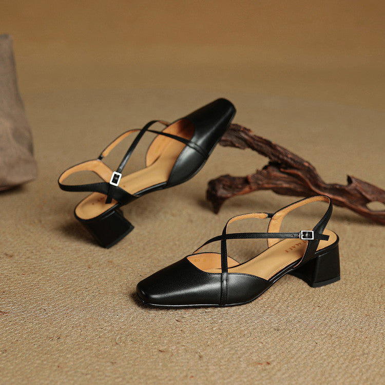 Dressy women's block heels with an adjustable ankle strap for a perfect, secure fit.