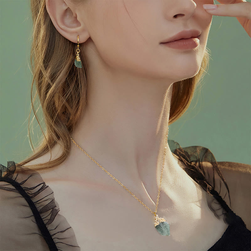 Shimmering crystal pendant necklace for women, part of an elegant gemstone jewelry set.