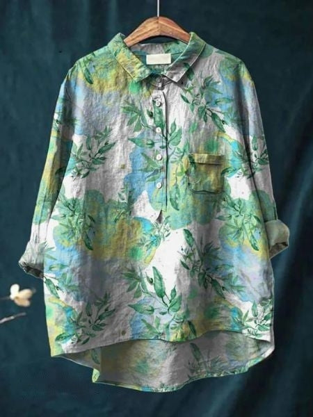 Beautiful floral blouse for women, bringing chic style to your spring wardrobe.