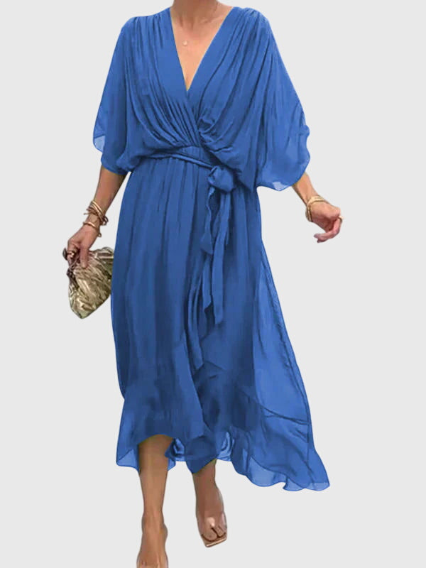 Comfortable and elegant women's flowy maxi dress, perfect for all-day wear at any event.