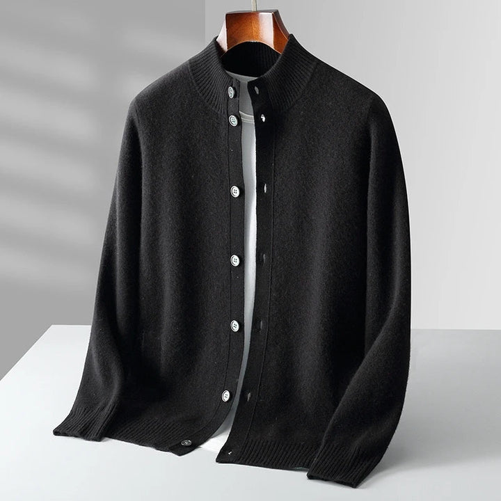 Elegant women's long sleeve knit cardigan, ideal for refined layering & chic fashion. Versatile.