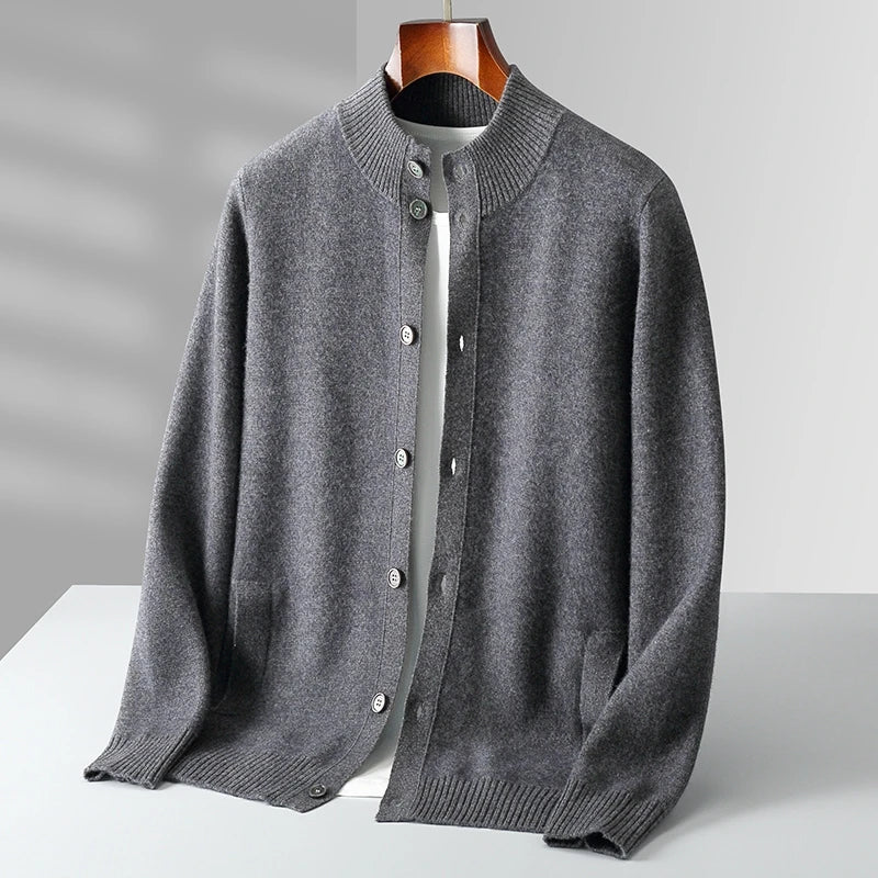 Versatile women's layering cardigan, elegant knit sweater for chic, minimalist fashion outerwear.