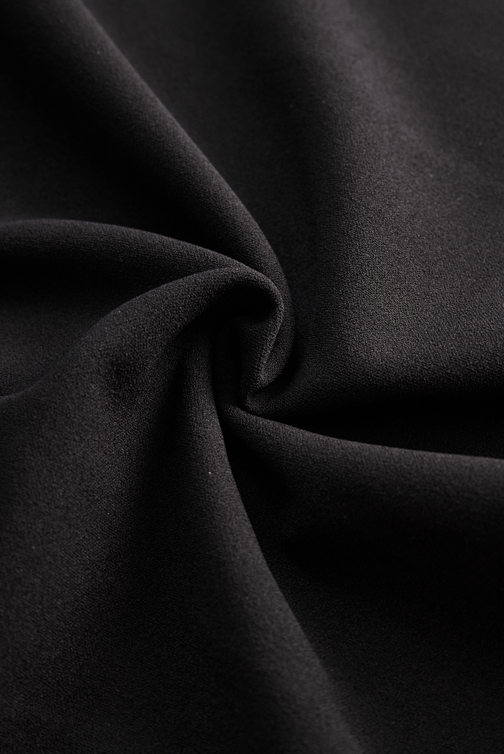 Women's elegant workwear midi sheath dress. Belted for a polished look, complete with a mandarin collar.