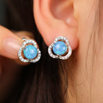 Blue Opal and Silver