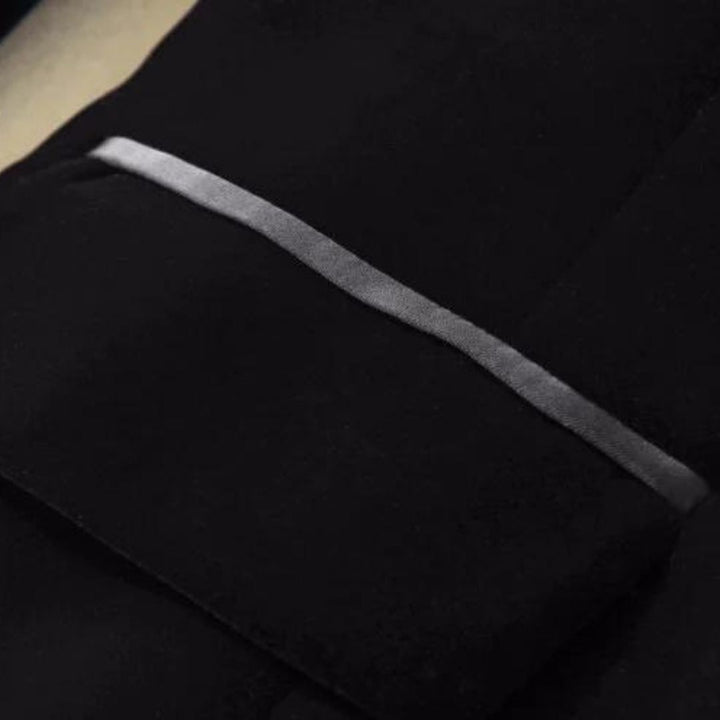 Fashionable women's satin lapel blazer. A stylish tuxedo jacket for modern ladies' formal & evening wear.