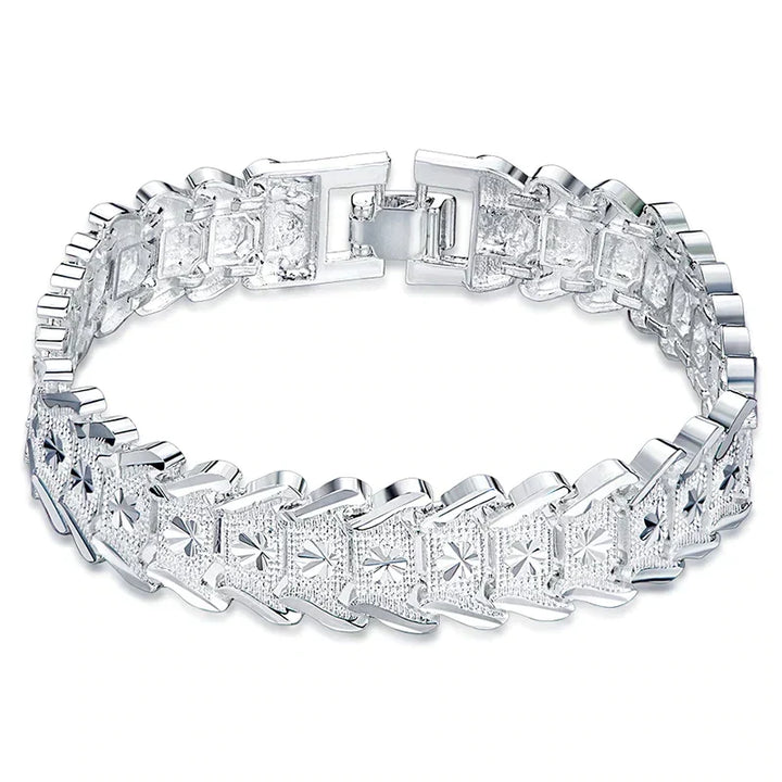 Women's elegant shiny rhinestone bracelet, a sparkling jewelry accessory for fashion and special occasions.