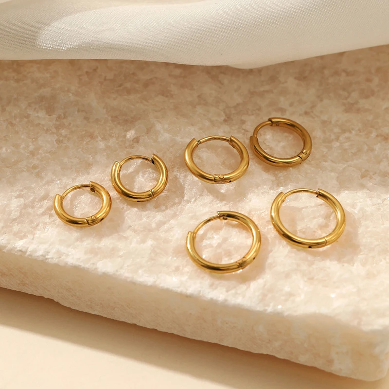 Elegant gold hoops for women, durable and chic