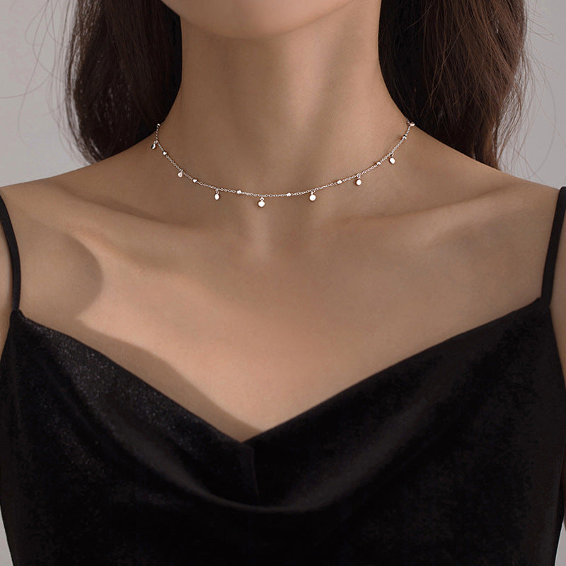 Women's elegant sterling silver teardrop necklace, perfect jewelry for any occasion.
