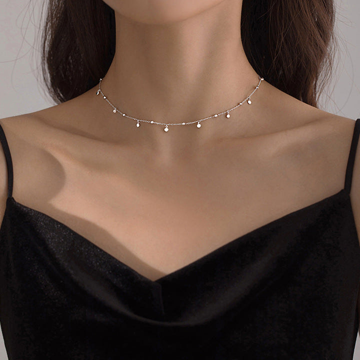 Women's elegant sterling silver teardrop necklace, perfect jewelry for any occasion.