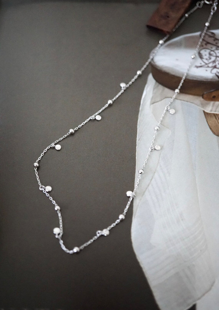 Genuine sterling silver elegant teardrop necklace, classic women's jewelry for a timeless look.