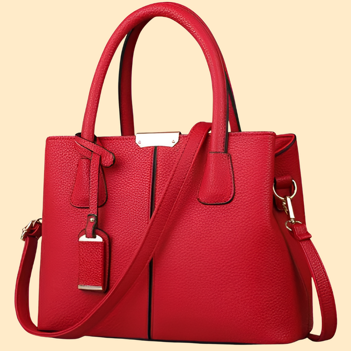 Stylish women's structured shoulder bag. An elegant purse, ideal for work or as a versatile accessory.