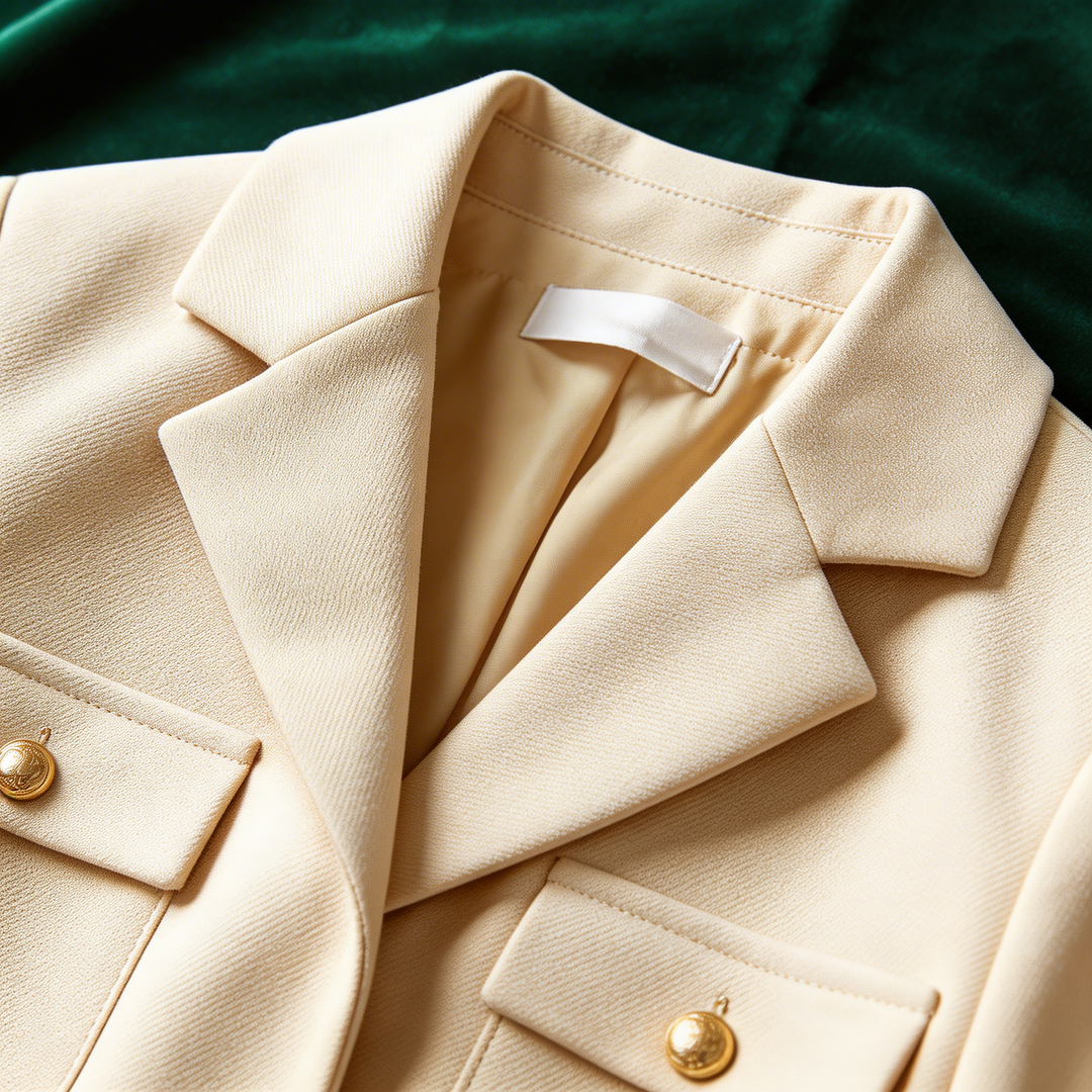 Sophisticated women's tailored blazer coat, elegant and professional for any wardrobe.