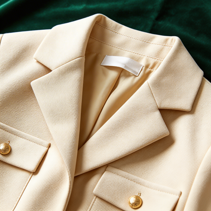 Sophisticated women's tailored blazer coat, elegant and professional for any wardrobe.