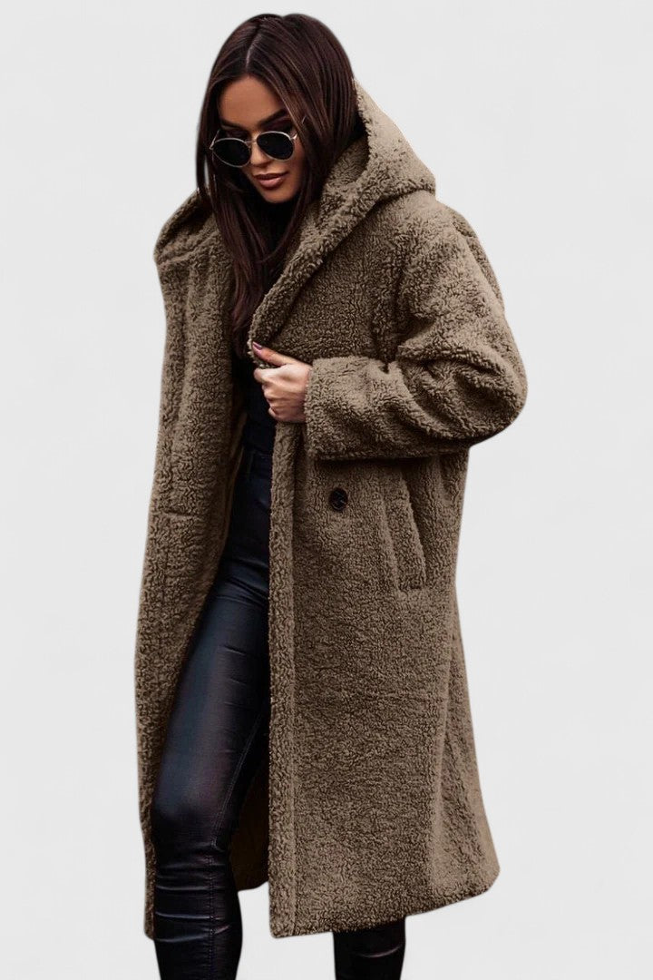 Versatile women's elegant winter jacket, warm and stylish for everyday cold weather wear.