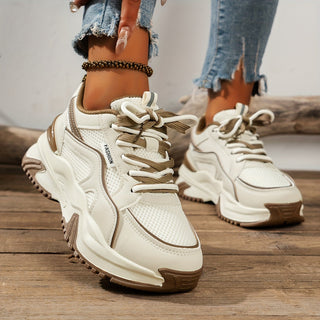 Comfortable women's fashion platform sneakers, versatile for everyday casual wear, boosting style.
