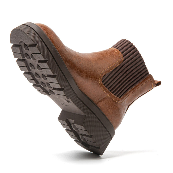Women's Elin flexible black ankle boots, comfortable for everyday wear.