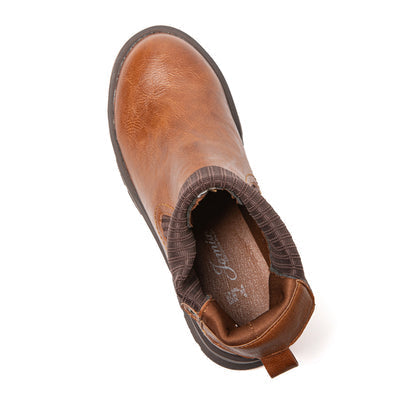 Black flexible women's ankle boots, offering all-day comfort and stylish versatility.
