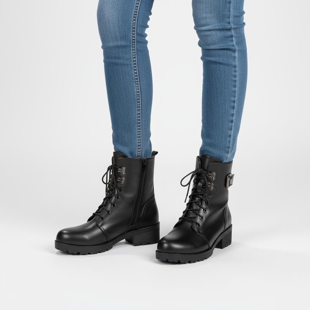 Women's Elisa wool-lined ankle boots for winter, offering warmth and style in cold weather