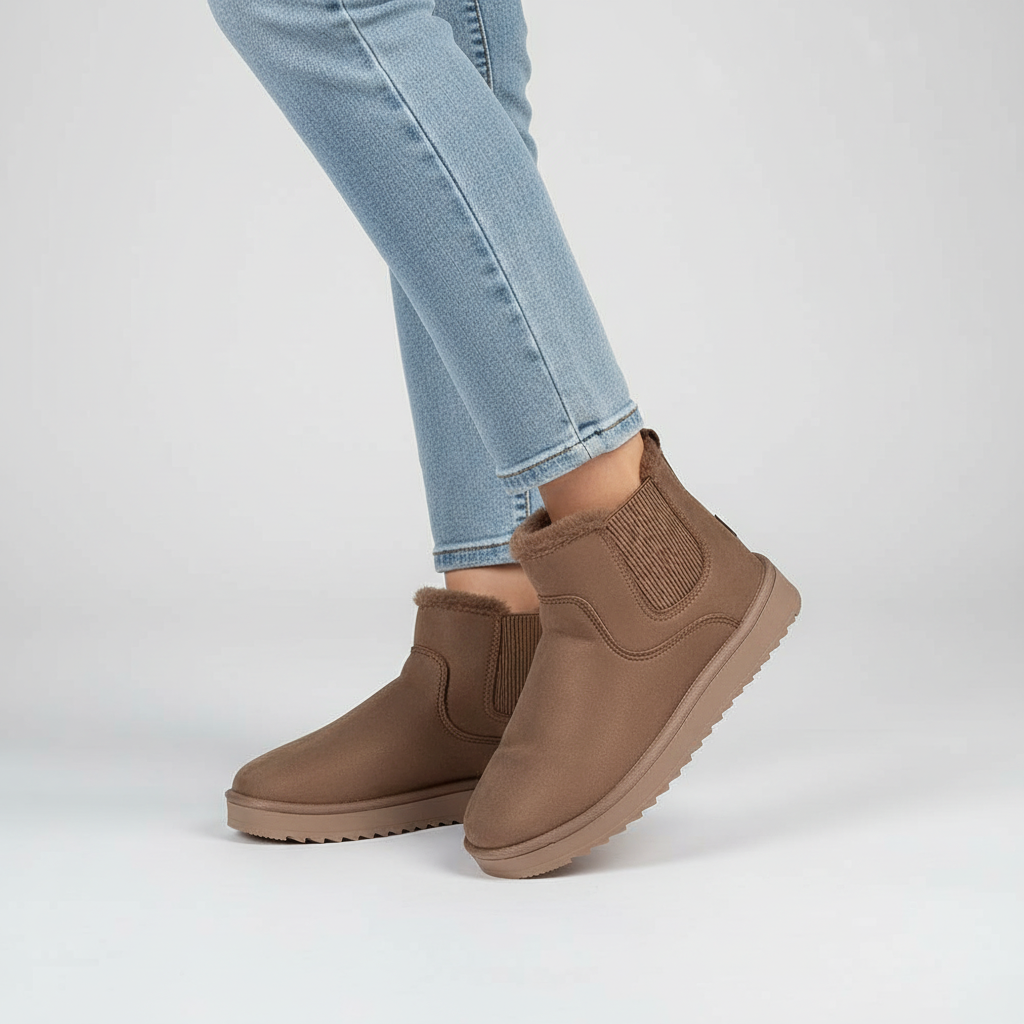 Cozy women's thermal slip-on boots by Emily, essential winter footwear for comfort