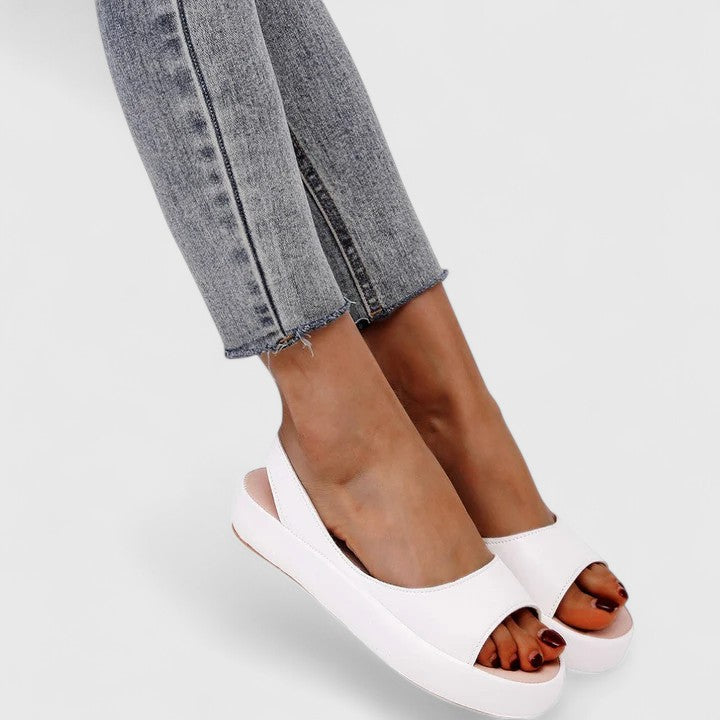 Stylish women's Emrynn orthopedic sandals, open-toe slip-ons perfect for comfortable summer walking & outdoor wear.
