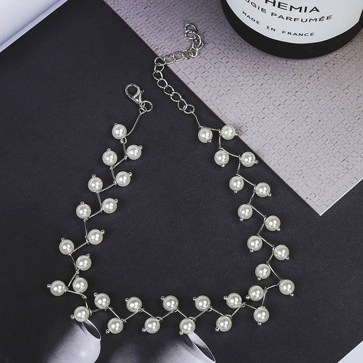 Enchanting women's fairy pendant with subtle pearl, silver, magical and charming jewelry.