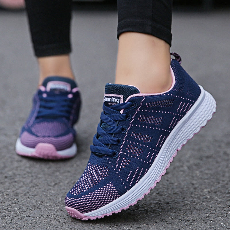 Breathable NovaFit women's walking sneakers, ensuring all-day comfort & freshness.